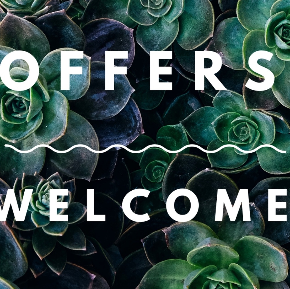 OFFERS WELCOME!  OFFERS‎ WELCOME!!!
